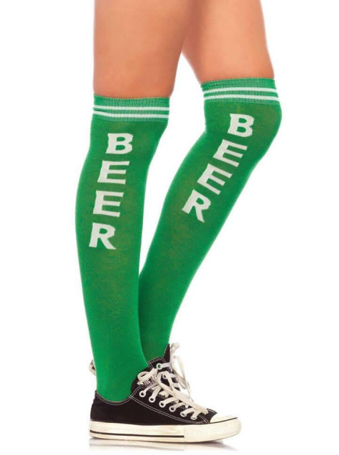 Beer Time Acrylic Athletic Socks