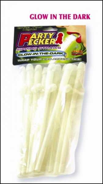 Penis Straws - Glow in the Dark