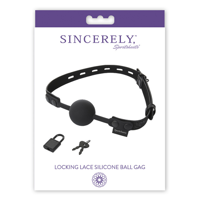 Sportsheets - Locking Lace Silicone Ball Gag 