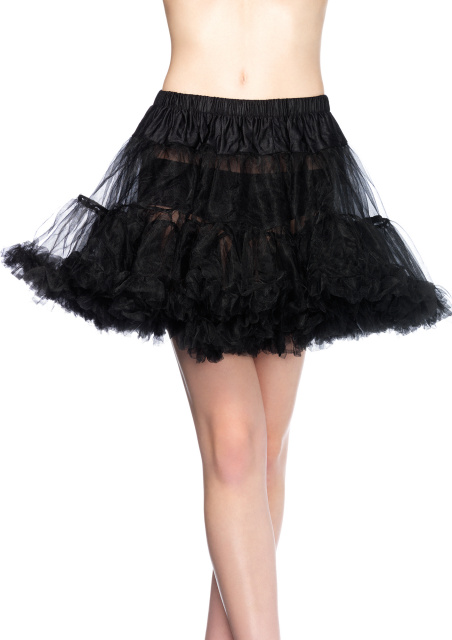 Layered Tulle Petticoat - Black