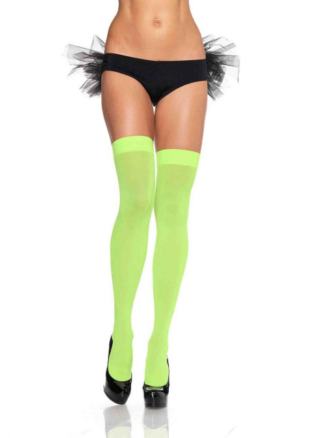 Opaque Nylon Thigh Highs