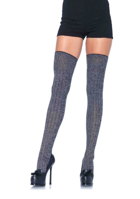 Heather Rib Knit Thigh Highs