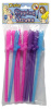 Penis Straws - Pink, Purple and Blue