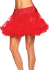 Layered Tulle Petticoat - Red