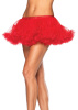 Puffy Chiffon Mini Petticoat - Red