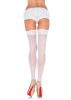 Sheer Lace Top Stockings w/ Backseam