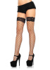 Fence Net Thigh Highs w/ Lace Top