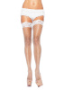 Stay Up - Industrial Net Thigh Highs w/ Silicone Lace Top
